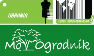 Logo kampanii Kupuj Odpowiedzialnie Ubrania + Logo partnera OGRODNIKA